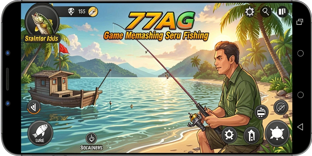 Tampilan gameplay Fishing yang seru dan menantang di 77AG.