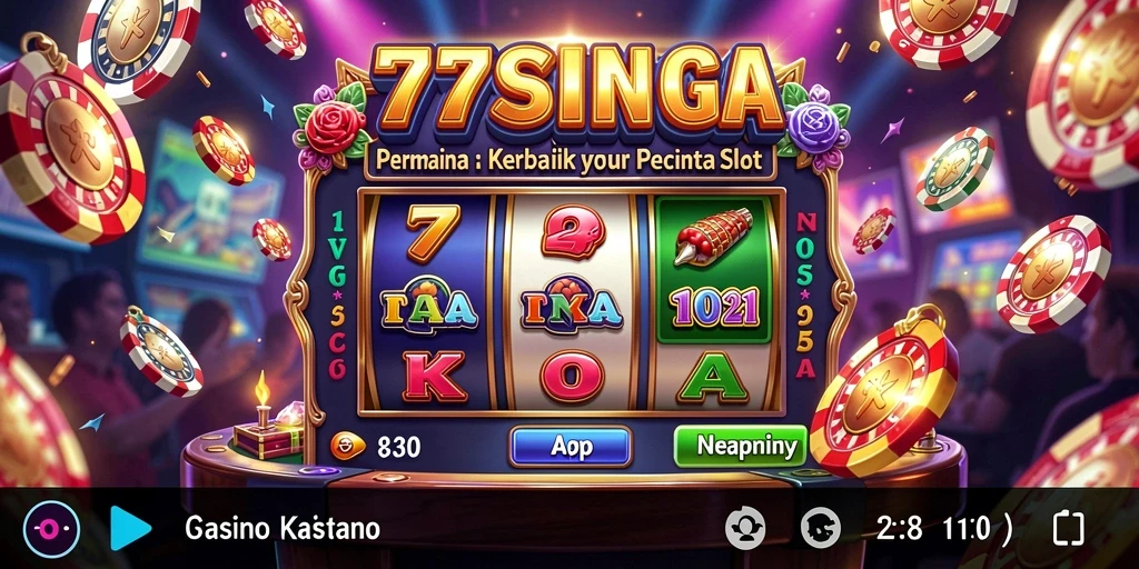 Tampilan menarik dari gameplay Kasino 77SINGA dengan grafis yang memukau.