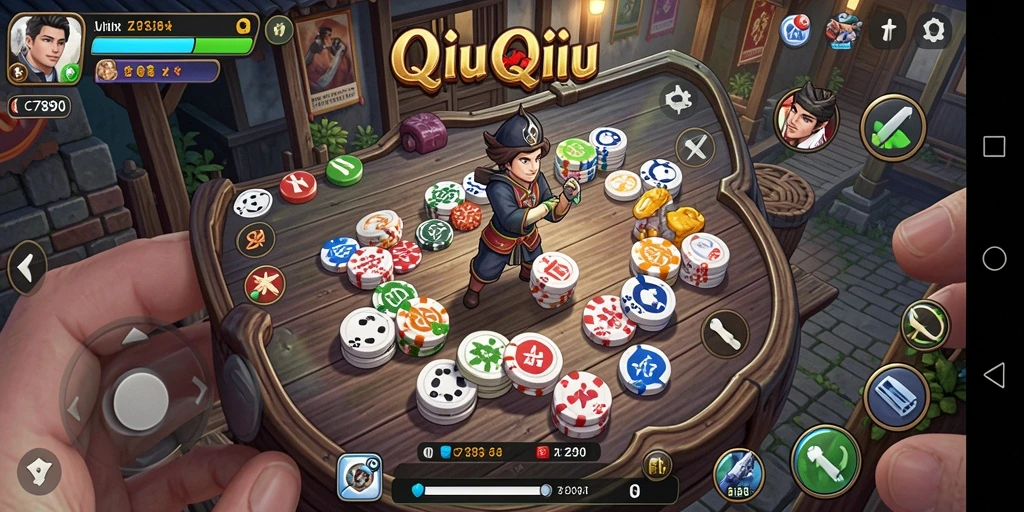 Tampilan seru gameplay QiuQiu di C7890.
