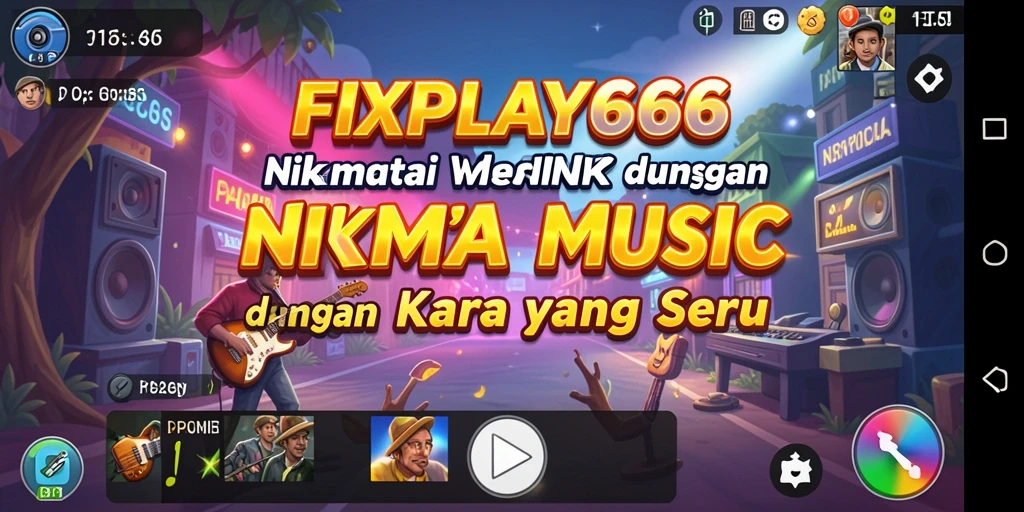 Screenshot menampilkan pemain menikmati pengalaman musik interaktif di FIXPLAY666.