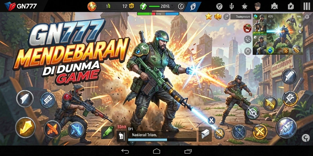 Tangkapan layar gameplay GN777 menampilkan aksi mendebarkan dan dinamis.