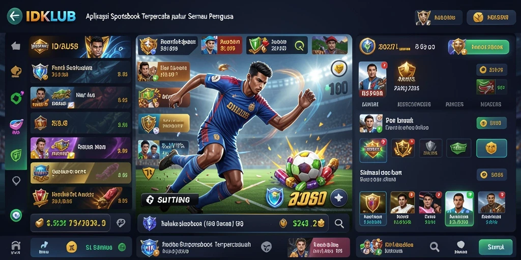 Tangkapan layar IDKLUB menampilkan antarmuka pengguna yang menarik dan mudah dinavigasi.
