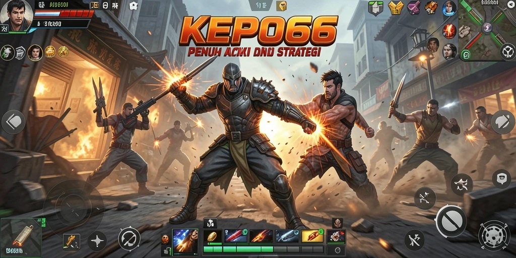 Tampilan gameplay seru di KEPO66 dengan aksi pertarungan mendebarkan.