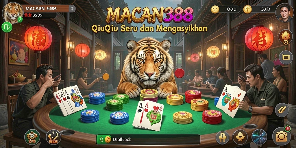 Tampilan grafis yang menakjubkan dari gameplay QiuQiu.