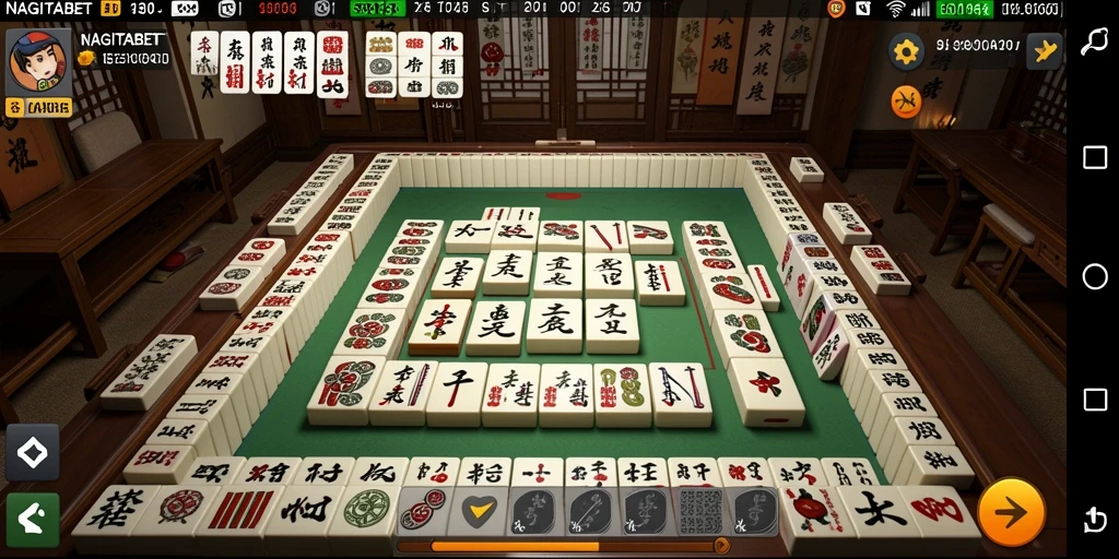 Tampilan gameplay Mahjong yang menakjubkan dari NAGITABET.