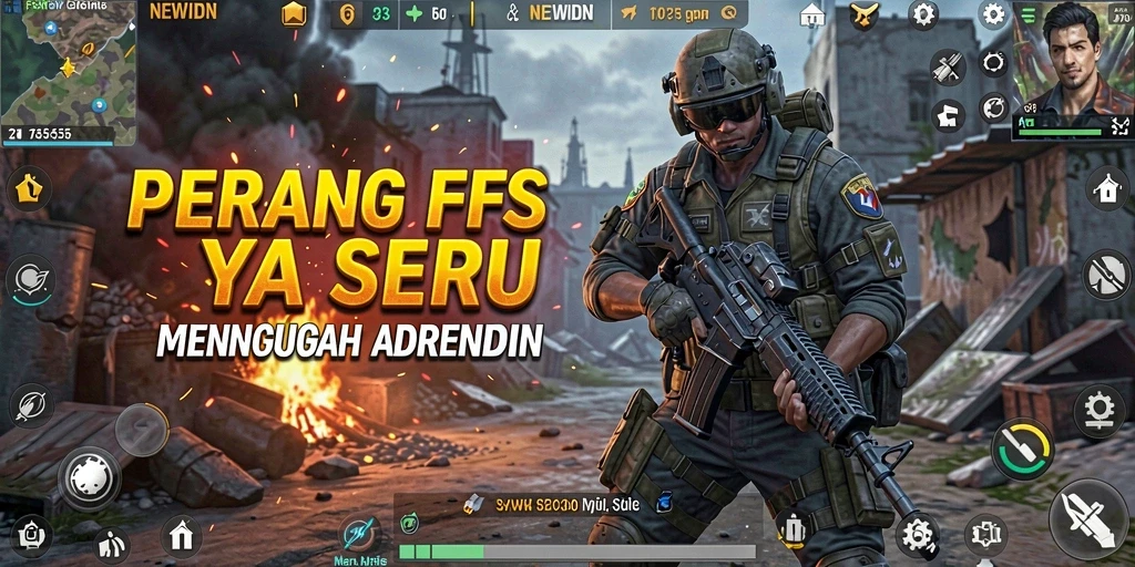Tangkapan layar gameplay NEWIDN menampilkan pertempuran intens dan grafis menawan.