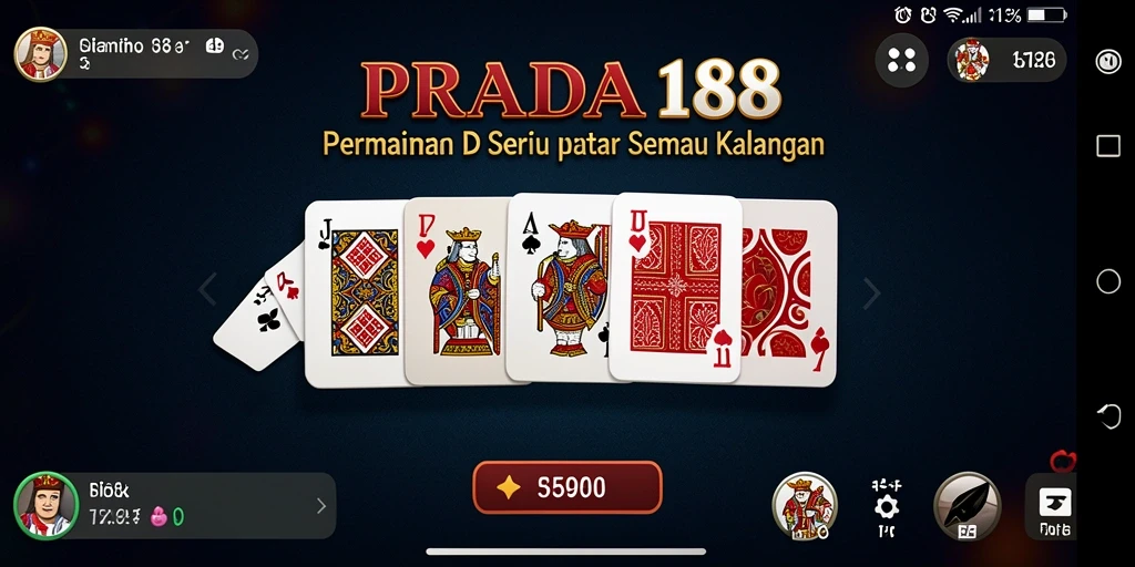 Tampilan permainan Domino yang seru dan interaktif di PRADA188.