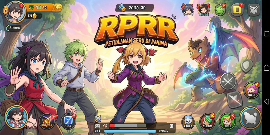 Tampilan gameplay RPRR yang memukau dengan karakter Anime yang beraksi.