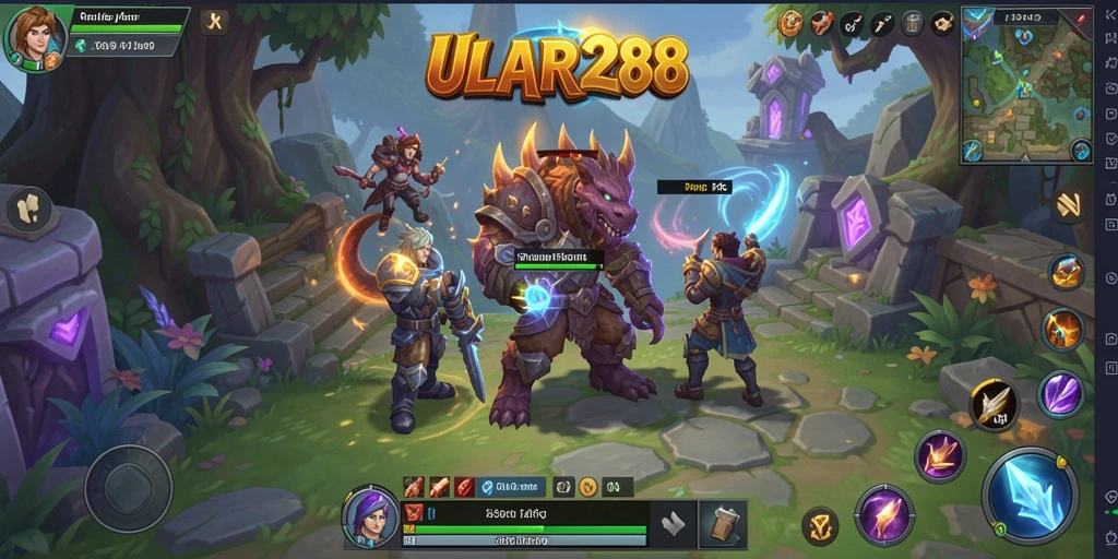 Tangkapan layar gameplay ULAR288 menampilkan aksi seru dalam pertarungan ARPG.