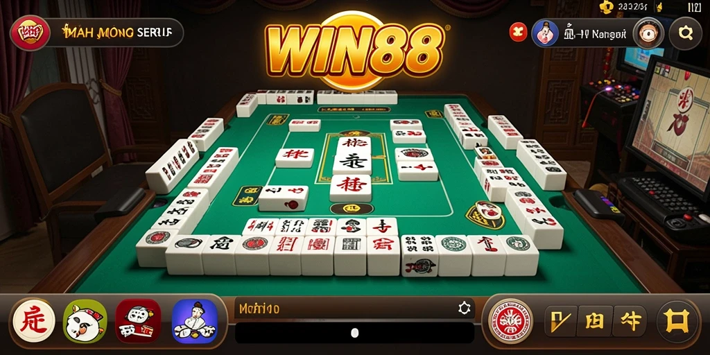 Tampilan gameplay Mahjong yang menarik di WIN88.